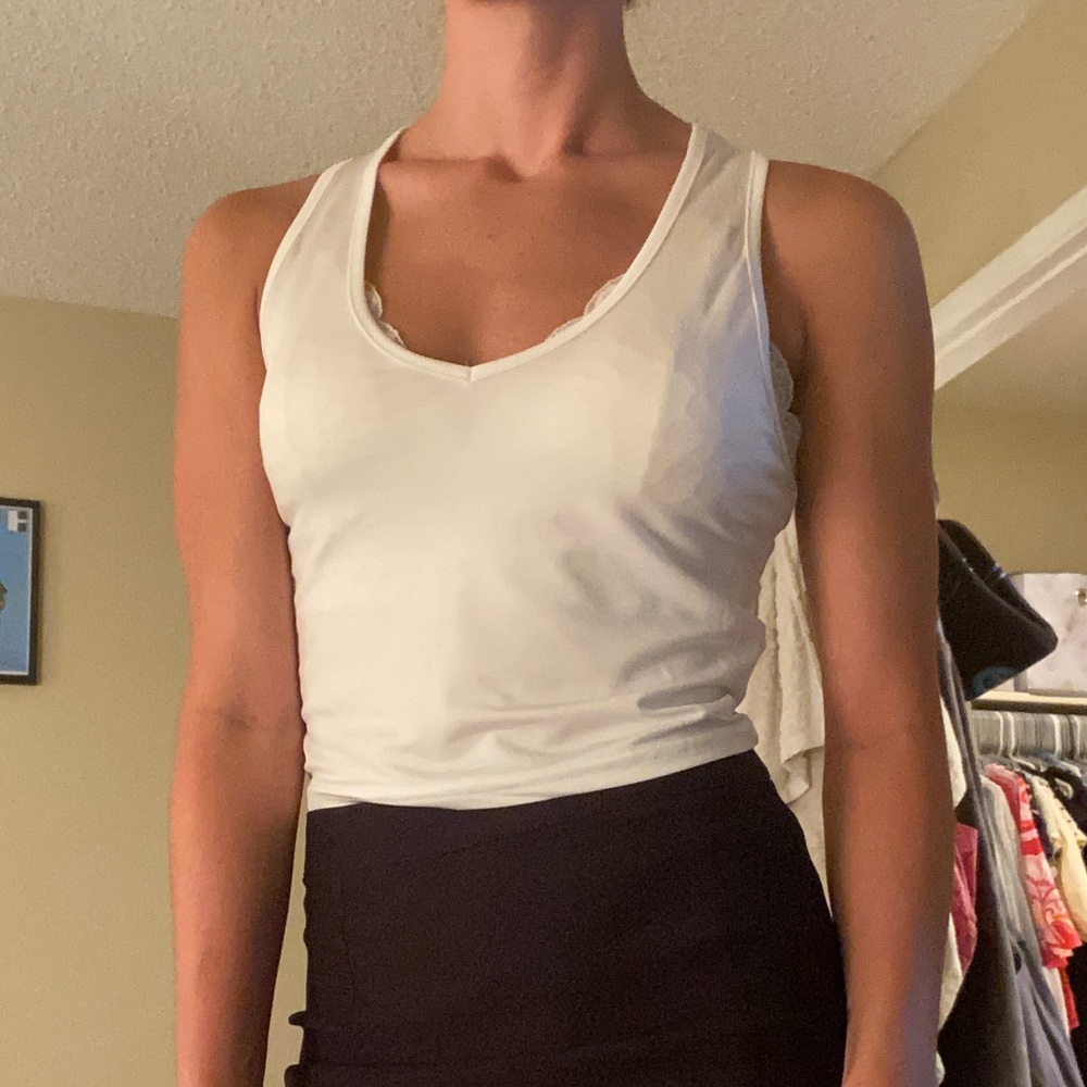 Cute white crop top!